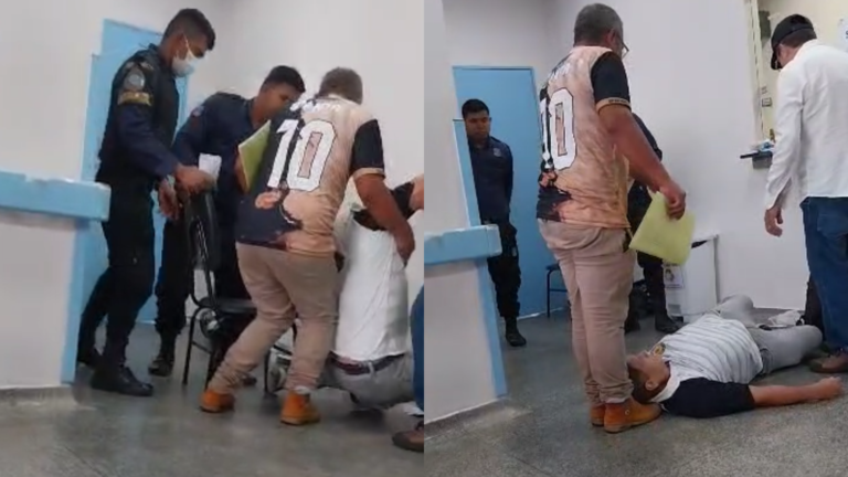 “Não me deixe morrer” disse o paciente colocado sobre o chão do Hospital João Lúcio em Manaus; veja vídeo