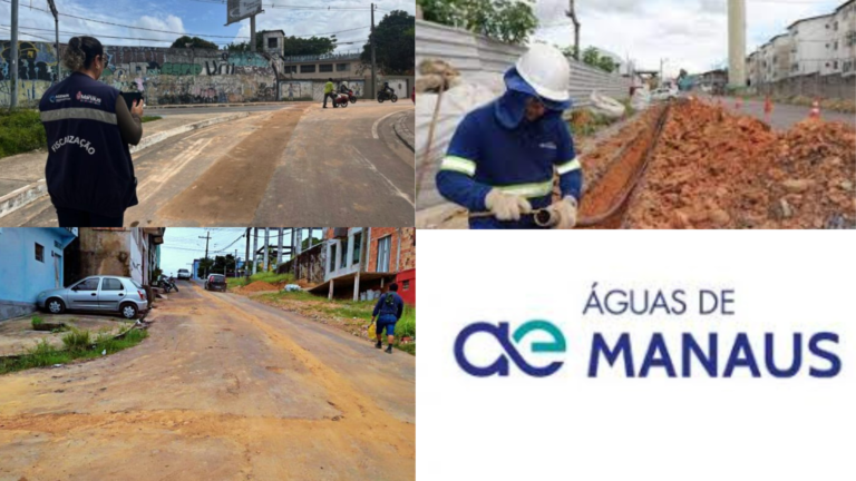 Águas de Manaus é multada em R$ 664,9 mil por má qualidade na recomposição asfáltica em obras