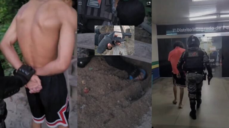 Ação da ROCAM resulta na apreensão de revólver calibre 38 no bairro de Flores