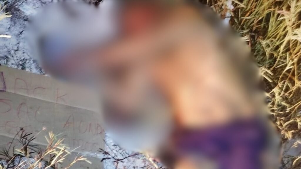 Homem é encontrado morto com mãos amarradas e placa com frase enigmática em Manaus