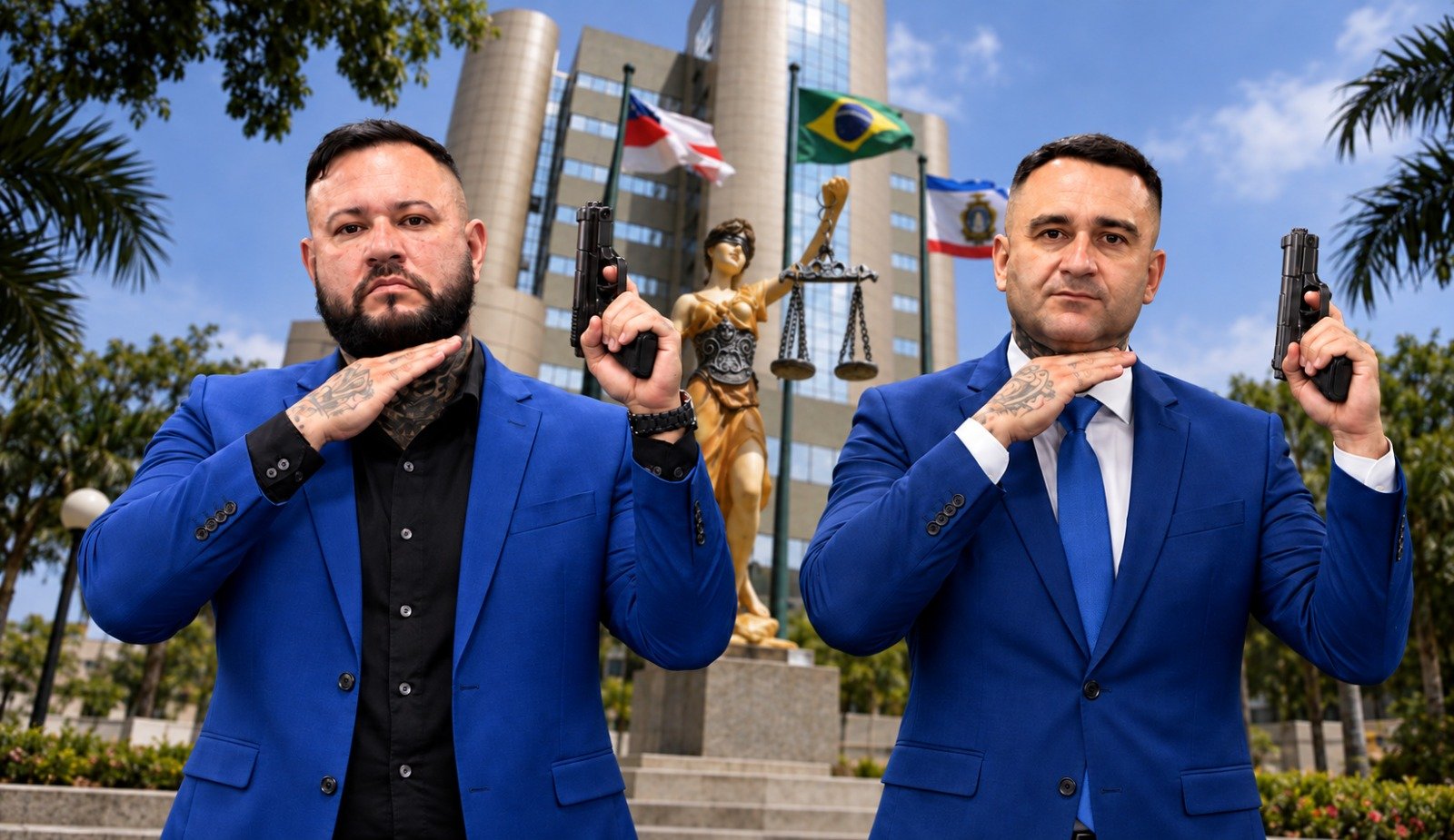 Justiça restringe acesso a armas de Salazar e Kidson Maia e determina distância de 200 metros de Alessandra Campêlo