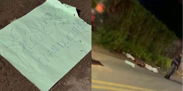 “O destino do PCC é esse”: c0rpo esquartej4do é deixado com bilhete em Manaus; veja vídeo