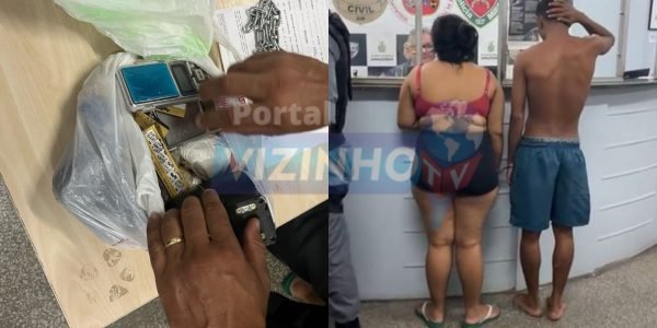 Casal da maconha são presos no bairro Santa Etelvina; veja vídeo