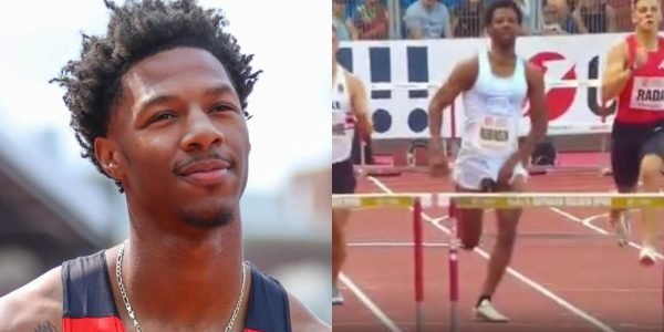 "Três pernas?": Pênis de atleta norte-americano pula da cueca durante prova de atletismo; veja vídeo