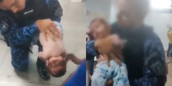 Herói fardado: guarda municipal salva bebê de 2 meses engasgado em Manaus; veja vídeo