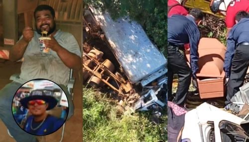 Tristeza na BR-319: acidente com caminhão frigorífico mata dois trabalhadores na madrugada desta segunda-feira; veja vídeos