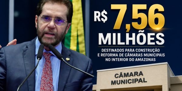 Senador Plínio Valério destina mais de R$ 7,5 milhões para construção e reforma de Câmaras Municipais no interior do Amazonas